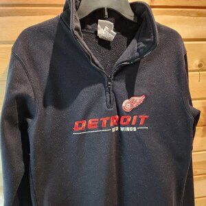 Detroit Red Wings Quarter Zip Fleece Pullover – NHL Licensed – Size S